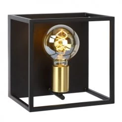 Lucide Appliques Murales Et Spots Applique Murale Intérieure Métal Noir 22x22cm