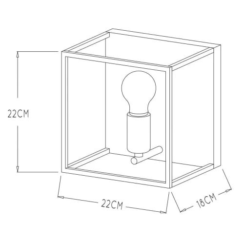 Lucide Appliques Murales Et Spots Applique Murale Intérieure Métal Noir 22x22cm 4 Lucide Appliques Murales Et Spots Applique Murale Intérieure Métal Noir 22x22cm – Image 4