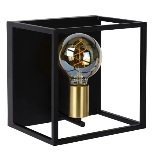 Lucide Appliques Murales Et Spots Applique Murale Intérieure Métal Noir 22x22cm 5 Lucide Appliques Murales Et Spots Applique Murale Intérieure Métal Noir 22x22cm – Image 5