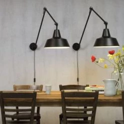 It's About Romi Appliques Murales Et Spots Applique Murale Pivotante Noire H80cm -Luminaires Contemporain Soldes applique murale pivotante noire h80cm 2