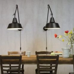 It's About Romi Appliques Murales Et Spots Applique Murale Pivotante Noire H80cm -Luminaires Contemporain Soldes applique murale pivotante noire h80cm 3