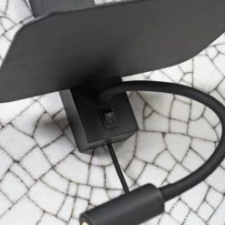 It's About Romi Appliques Murales Et Spots Applique Noire Avec Tablette Liseuse Et Abat-jour H52cm -Luminaires Contemporain Soldes applique noire avec tablette liseuse et abat jour h52cm 17