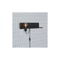 Markslöjd Appliques Murales Et Spots Applique Tablette Avec Port USB En Métal Noir L50cm -Luminaires Contemporain Soldes applique tablette avec port usb en metal noir l50cm 2