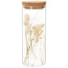 Maisons Du Monde Guirlandes Et Décorations Lumineuses Bocal Lumineux En Verre, Bouchon En Liège Et Fleurs Séchées H21