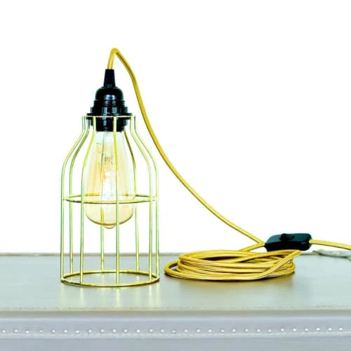 Hoopzi Suspensions Fil électrique En Tissu Luminaire Jaune 4,5m 2 Hoopzi Suspensions Fil électrique En Tissu Luminaire Jaune 4,5m – Image 2