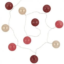 Maisons Du Monde Guirlandes Et Décorations Lumineuses Guirlande Lumineuse Rose, Violet Et Doré 10 LED L180