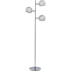 Kare Design Lampadaires Lampadaire 3 Abat-jours En Acier Chromé H151