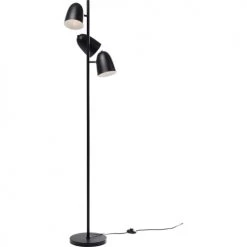 Kare Design Lampadaires Lampadaire 3 Abat-jours En Acier Noir H160