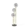 Kare Design Lampadaires Lampadaire 3 Globes En Verre, Acier Doré Et Marbre H83