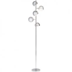 Kare Design Lampadaires Lampadaire 5 Abat-jours En Acier Chromé H200 -Luminaires Contemporain Soldes lampadaire 5 abat jours en acier chrome h200 3