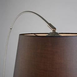 QAZQA Lampadaires Lampadaire à Arc En Acier -Luminaires Contemporain Soldes lampadaire a arc en acier 4