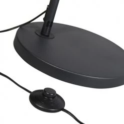 QAZQA Lampadaires Lampadaire à Arc En Acier Noir -Luminaires Contemporain Soldes lampadaire a arc en acier noir 7