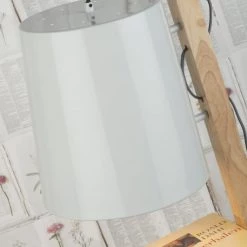 It's About Romi Lampadaires Lampadaire Avec étagères Métal/bois Blanc H168cm -Luminaires Contemporain Soldes lampadaire avec etageres metal bois blanc h168cm 5