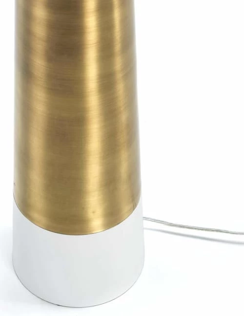 Thai Natura Lampadaires Lampadaire Blanc Et Or H140 2 Thai Natura Lampadaires Lampadaire Blanc Et Or H140 – Image 2