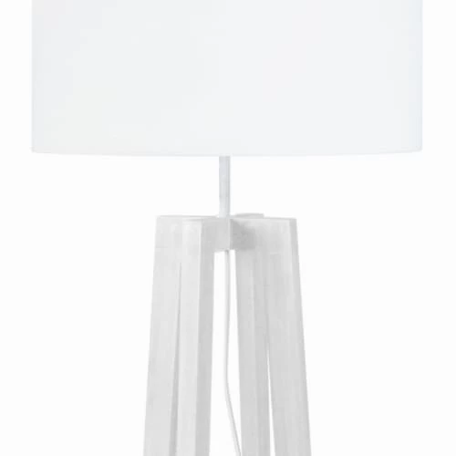 Tosel Lampadaires Lampadaire Bois Blanc 4 Tosel Lampadaires Lampadaire Bois Blanc – Image 4