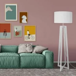 Tosel Lampadaires Lampadaire Bois Blanc 9 Tosel Lampadaires Lampadaire Bois Blanc -Luminaires Contemporain Soldes lampadaire bois blanc 3