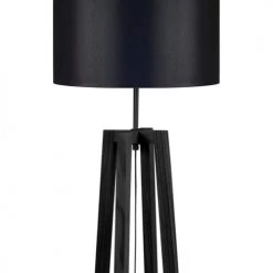 Tosel Lampadaires Lampadaire Bois Noir -Luminaires Contemporain Soldes lampadaire bois noir 10