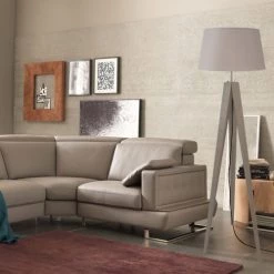 Tosel Lampadaires Lampadaire Bois Taupe -Luminaires Contemporain Soldes lampadaire bois taupe 3