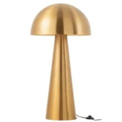 Meubles & Design Lampadaires Lampadaire Champignon En Métal Doré -Luminaires Contemporain Soldes lampadaire champignon en metal dore 2