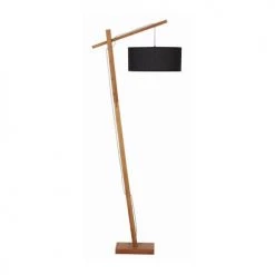 Lampea Lampadaires Lampadaire Design En Bois Noir 176 Cm