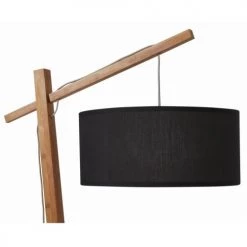Lampea Lampadaires Lampadaire Design En Bois Noir 176 Cm -Luminaires Contemporain Soldes lampadaire design en bois noir 176 cm 5