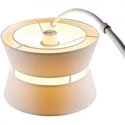 Lampea Lampadaires Lampadaire Design En Métal Blanc 178 Cm -Luminaires Contemporain Soldes lampadaire design en metal blanc 178 cm 2