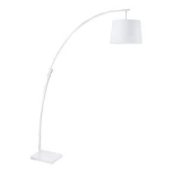 Lampea Lampadaires Lampadaire Design En Métal Noir 188 Cm -Luminaires Contemporain Soldes lampadaire design en metal blanc 188 cm