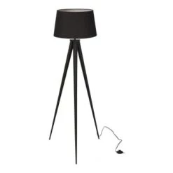 Lampea Lampadaires Lampadaire Design En Métal Blanc 150 Cm -Luminaires Contemporain Soldes lampadaire design en metal noir 150 cm 2