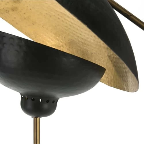 Thai Natura Lampadaires Lampadaire Doré Et Noir 2 Thai Natura Lampadaires Lampadaire Doré Et Noir – Image 2