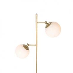 QAZQA Lampadaires Lampadaire En Acier Blanc -Luminaires Contemporain Soldes lampadaire en acier blanc 1