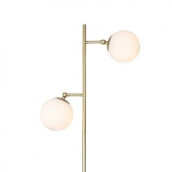QAZQA Lampadaires Lampadaire En Acier Blanc -Luminaires Contemporain Soldes lampadaire en acier blanc 3