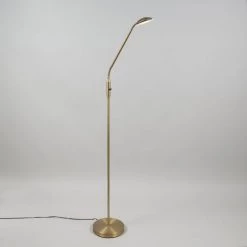 QAZQA Lampadaires Lampadaire En Acier Bronze -Luminaires Contemporain Soldes lampadaire en acier bronze 4