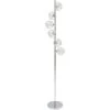 Kare Design Lampadaires Lampadaire En Acier Chromé Et Verre H160