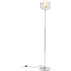 Kare Design Lampadaires Lampadaire En Acier Chromé Et Verre H160 -Luminaires Contemporain Soldes lampadaire en acier chrome et verre h160 8