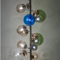 Kare Design Lampadaires Lampadaire En Acier Cuivré 15 Abat-jours En Acrylique H160 -Luminaires Contemporain Soldes lampadaire en acier cuivre 15 abat jours en acrylique h160 4