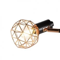 QAZQA Lampadaires Lampadaire En Acier Cuivre -Luminaires Contemporain Soldes lampadaire en acier cuivre 2