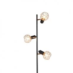 QAZQA Lampadaires Lampadaire En Acier Cuivre -Luminaires Contemporain Soldes lampadaire en acier cuivre 4
