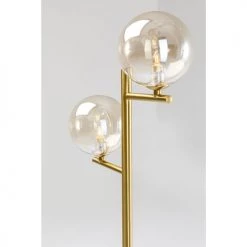 Kare Design Lampadaires Lampadaire En Acier Doré Et Verre H160 -Luminaires Contemporain Soldes lampadaire en acier dore et verre h160 8