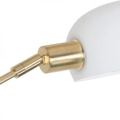 QAZQA Lampadaires Lampadaire En Acier Doré/laiton -Luminaires Contemporain Soldes lampadaire en acier dore laiton 30