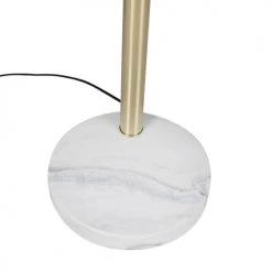 QAZQA Lampadaires Lampadaire En Acier Doré/laiton -Luminaires Contemporain Soldes lampadaire en acier dore laiton 8
