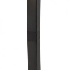 QAZQA Lampadaires Lampadaire En Acier Noir -Luminaires Contemporain Soldes lampadaire en acier noir 15