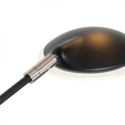 QAZQA Lampadaires Lampadaire En Acier Noir -Luminaires Contemporain Soldes lampadaire en acier noir 33