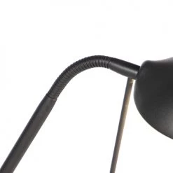 QAZQA Lampadaires Lampadaire En Acier Noir -Luminaires Contemporain Soldes lampadaire en acier noir 38