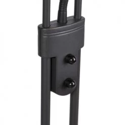 QAZQA Lampadaires Lampadaire En Acier Noir -Luminaires Contemporain Soldes lampadaire en acier noir 39