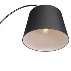 QAZQA Lampadaires Lampadaire En Acier Noir -Luminaires Contemporain Soldes lampadaire en acier noir 51