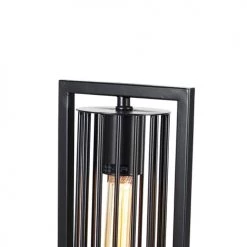 QAZQA Lampadaires Lampadaire En Acier Noir -Luminaires Contemporain Soldes lampadaire en acier noir 65