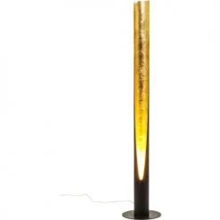 Kare Design Lampadaires Lampadaire En Acier Noir Et Doré H140 -Luminaires Contemporain Soldes lampadaire en acier noir et dore h140 2