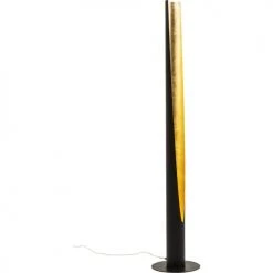 Kare Design Lampadaires Lampadaire En Acier Noir Et Doré H140 -Luminaires Contemporain Soldes lampadaire en acier noir et dore h140 4