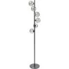 Kare Design Lampadaires Lampadaire En Acier Noir Et Verre H160