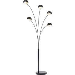 Kare Design Lampadaires Lampadaire En Acier Noir Mat 5 Abat-jours H201 -Luminaires Contemporain Soldes lampadaire en acier noir mat 5 abat jours h201 3